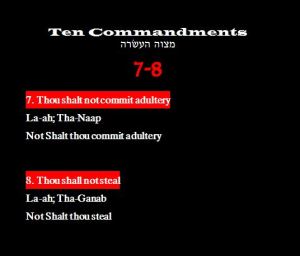 Commandments 7-8